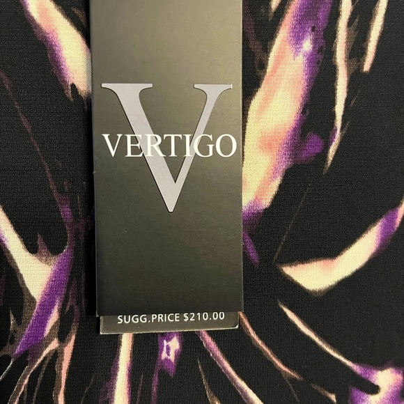 NWT- Super Sexy Vertigo Paris Marbleized Maxi Dress - Picture 3 of 6